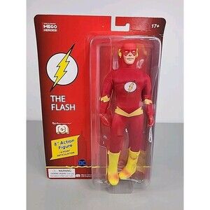 Mego DC Comics The Flash 8" Action Figure Articulated Poseable